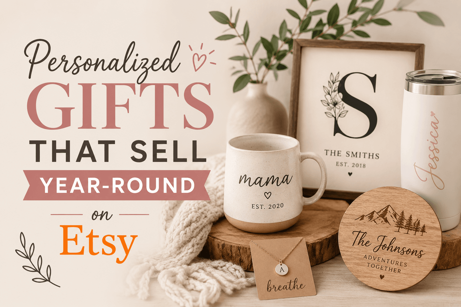 Personalized Gifts That Sell Year-Round on Etsy
