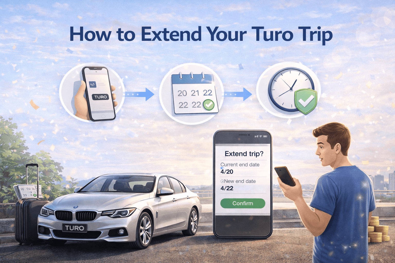 how to extend Turo rental