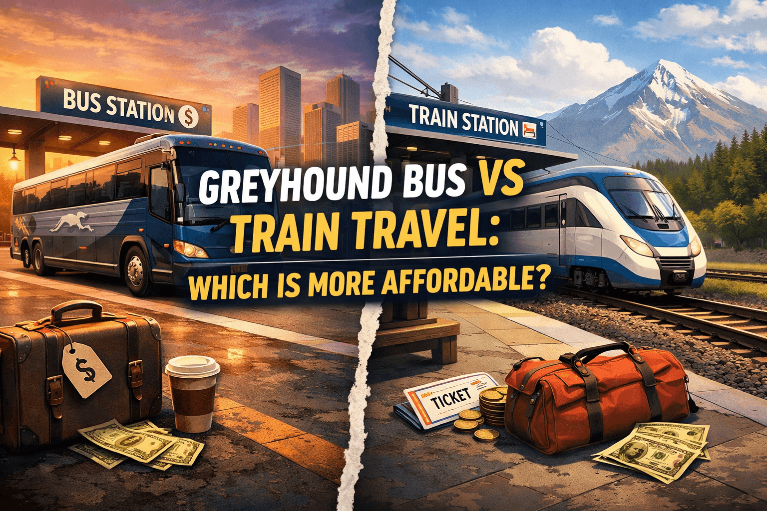 Greyhound Bus vs Train Travel: Which Is More Affordable?
