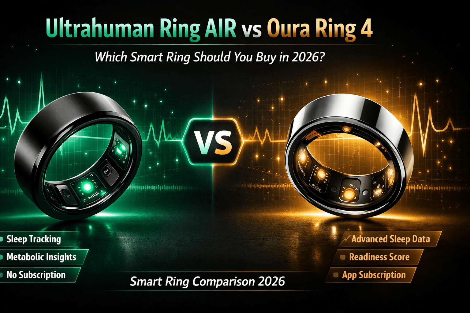 Ultrahuman Ring AIR versus Oura Ring 4