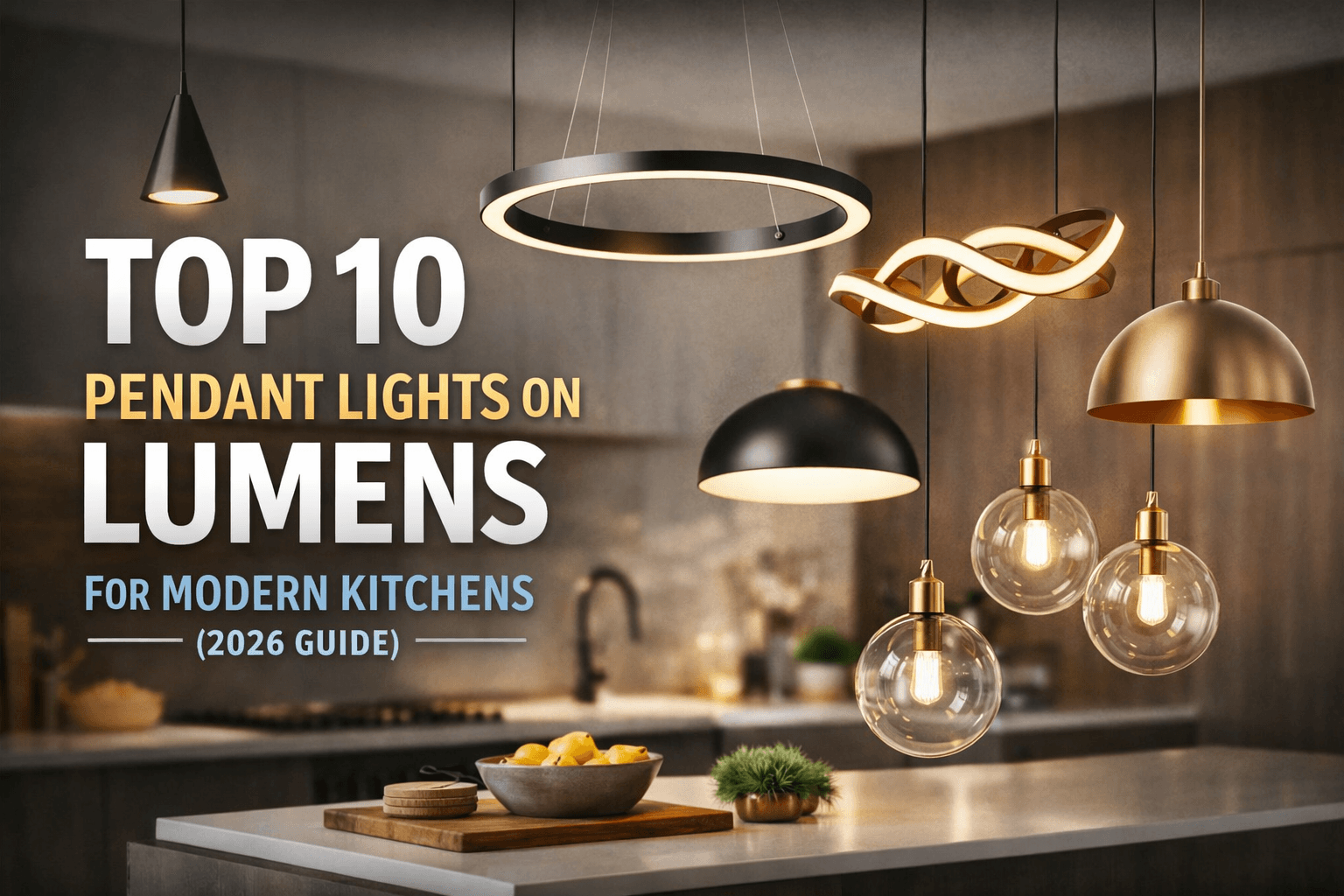 Top 10 Pendant Lights on Lumens for Modern Kitchens