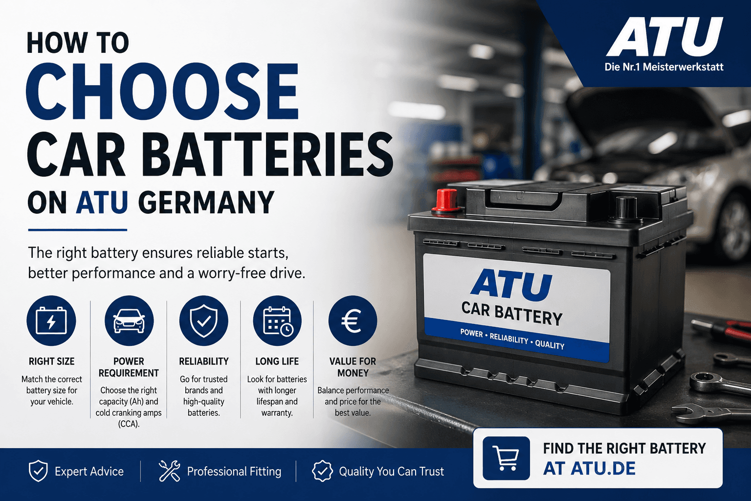 Car Batteries on ATU Germany