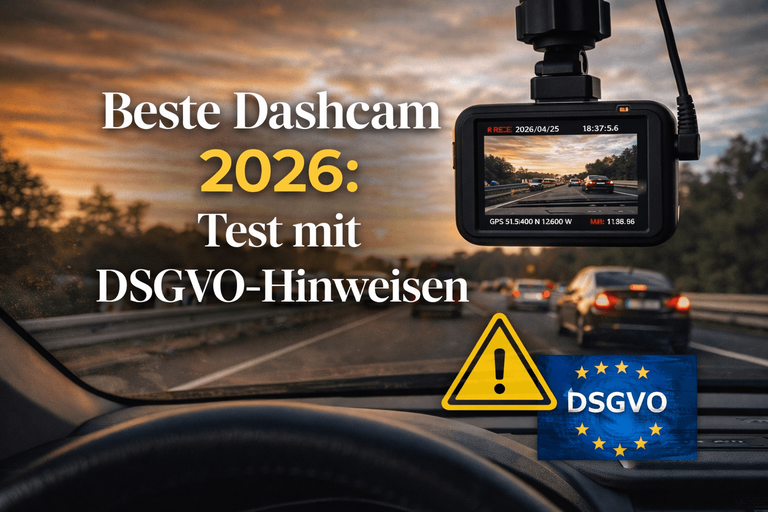 Beste Dashcam 2026: Test mit DSGVO-Hinweisen