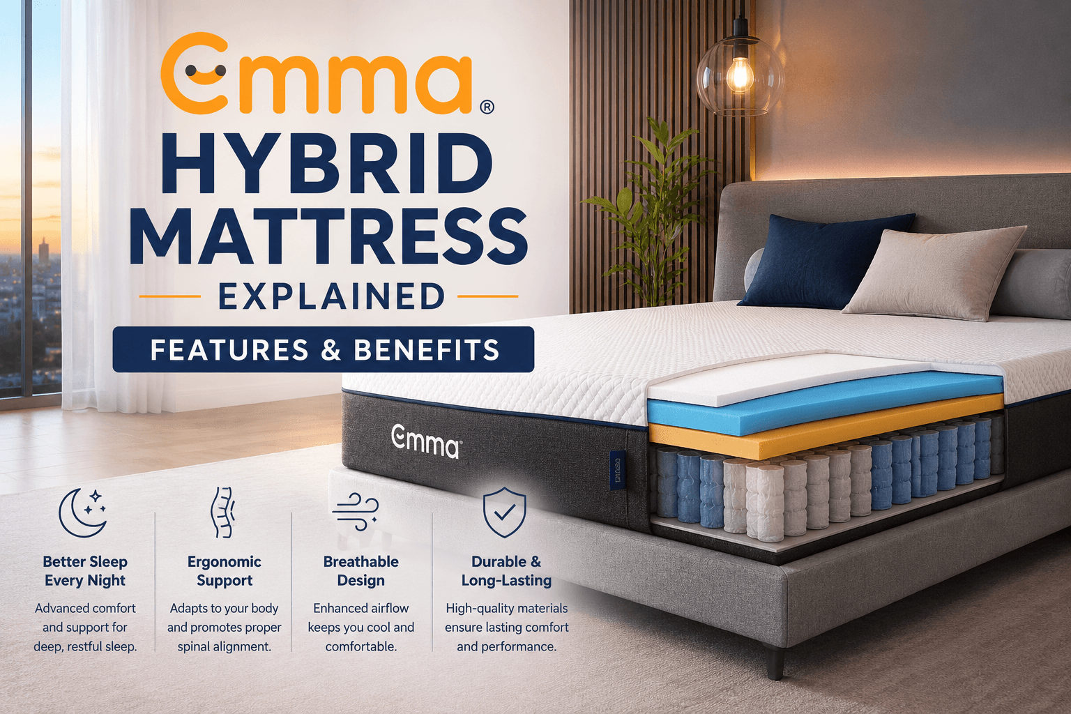 Emma Hybrid Mattress