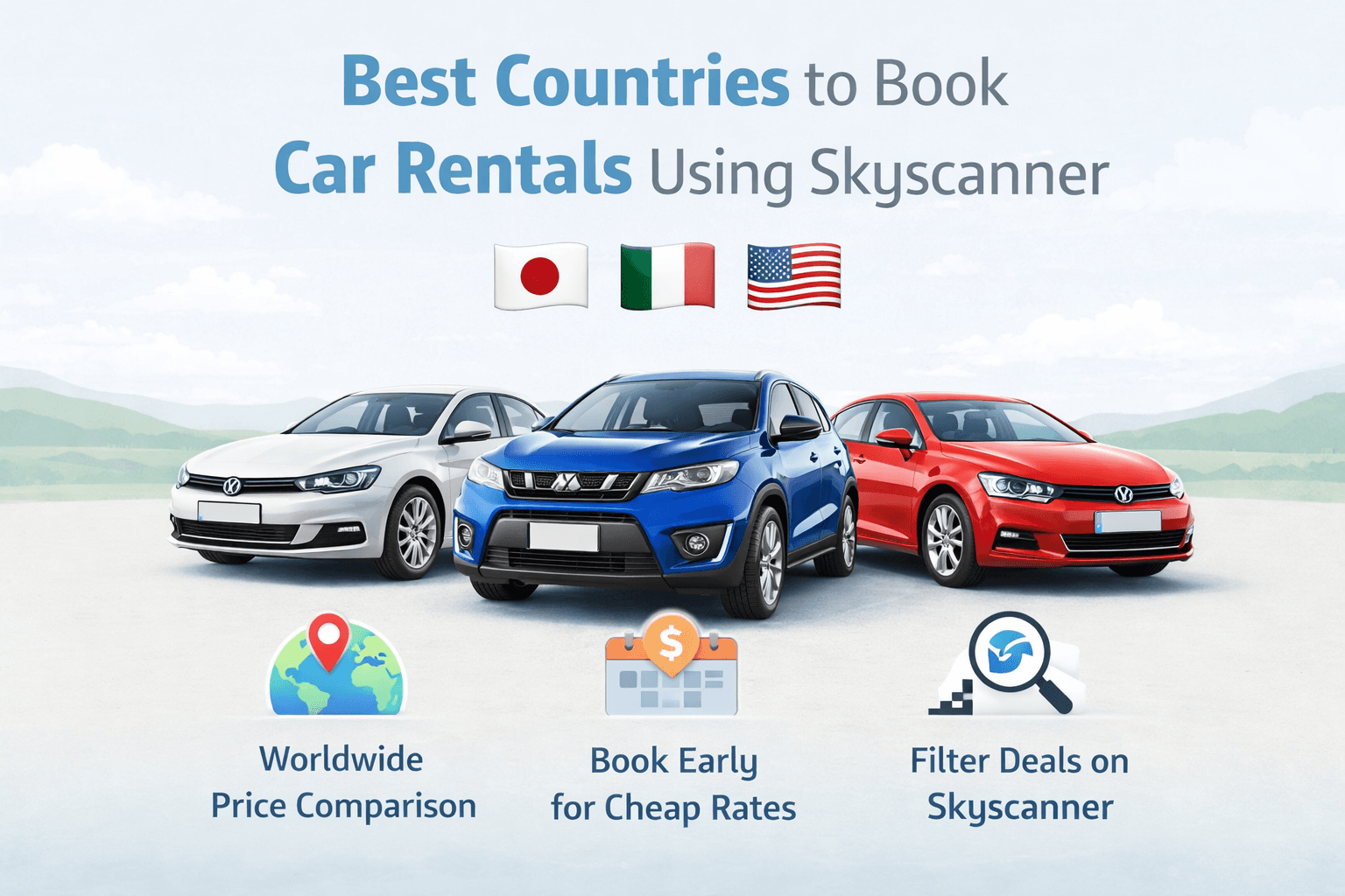 Best Countries to Book Car Rentals with Skyscanner