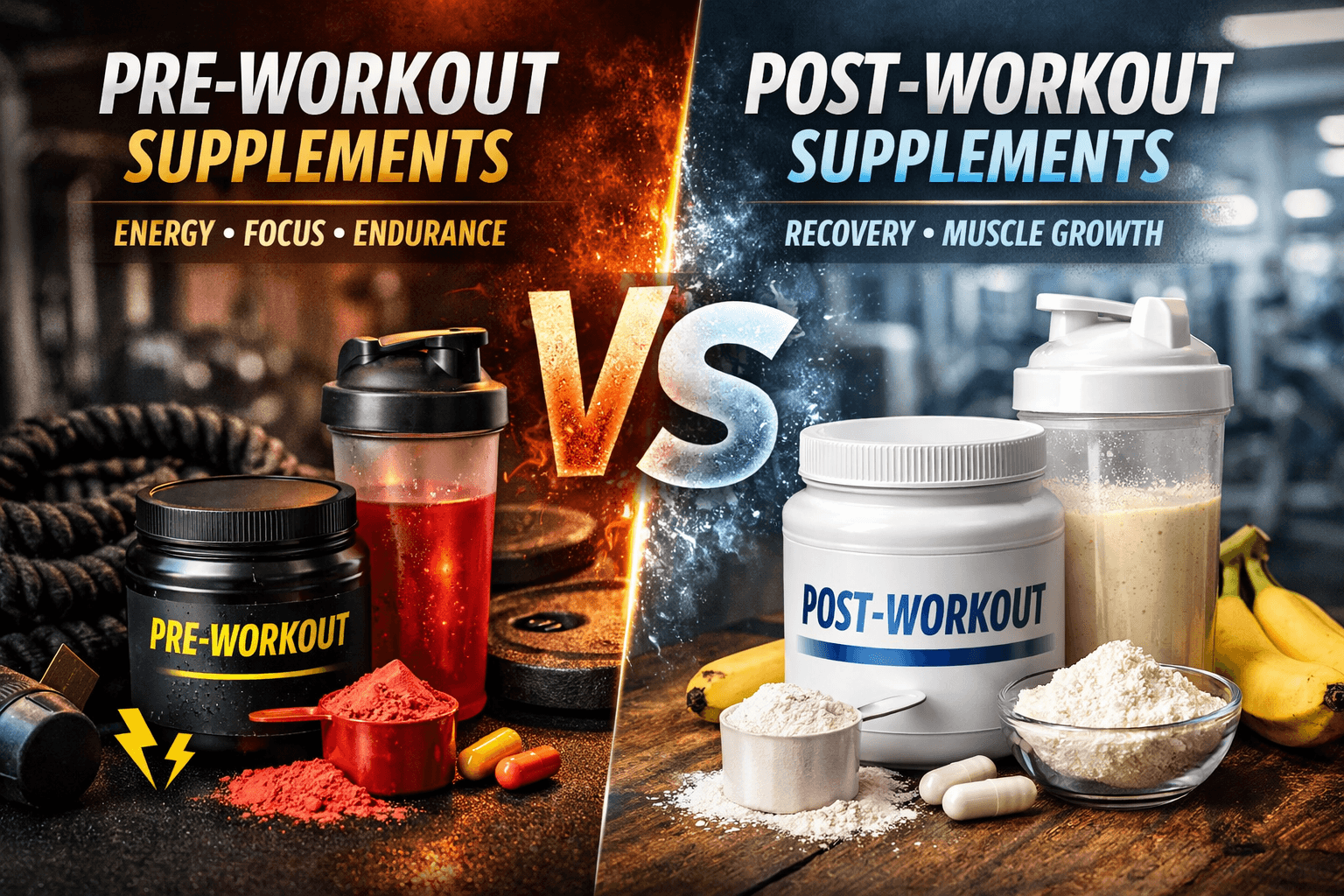 Pre-workout vs post-workout supplements: What’s Best?