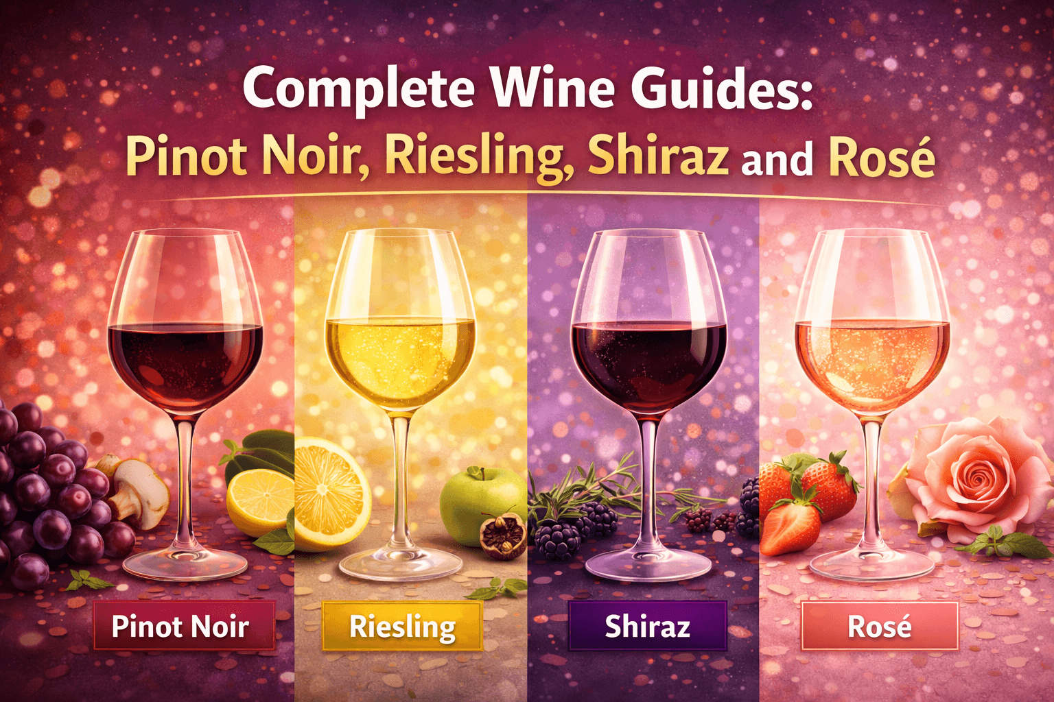 Complete Wine Guide: Pinot Noir, Riesling, Shiraz and Rosé