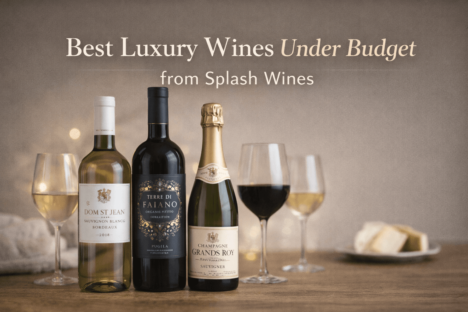 Best Luxury Wines Under Budget from Splash Wines