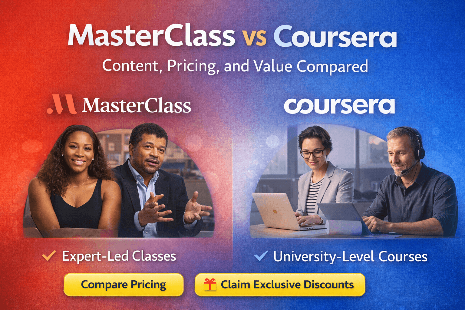 MasterClass vs Coursera