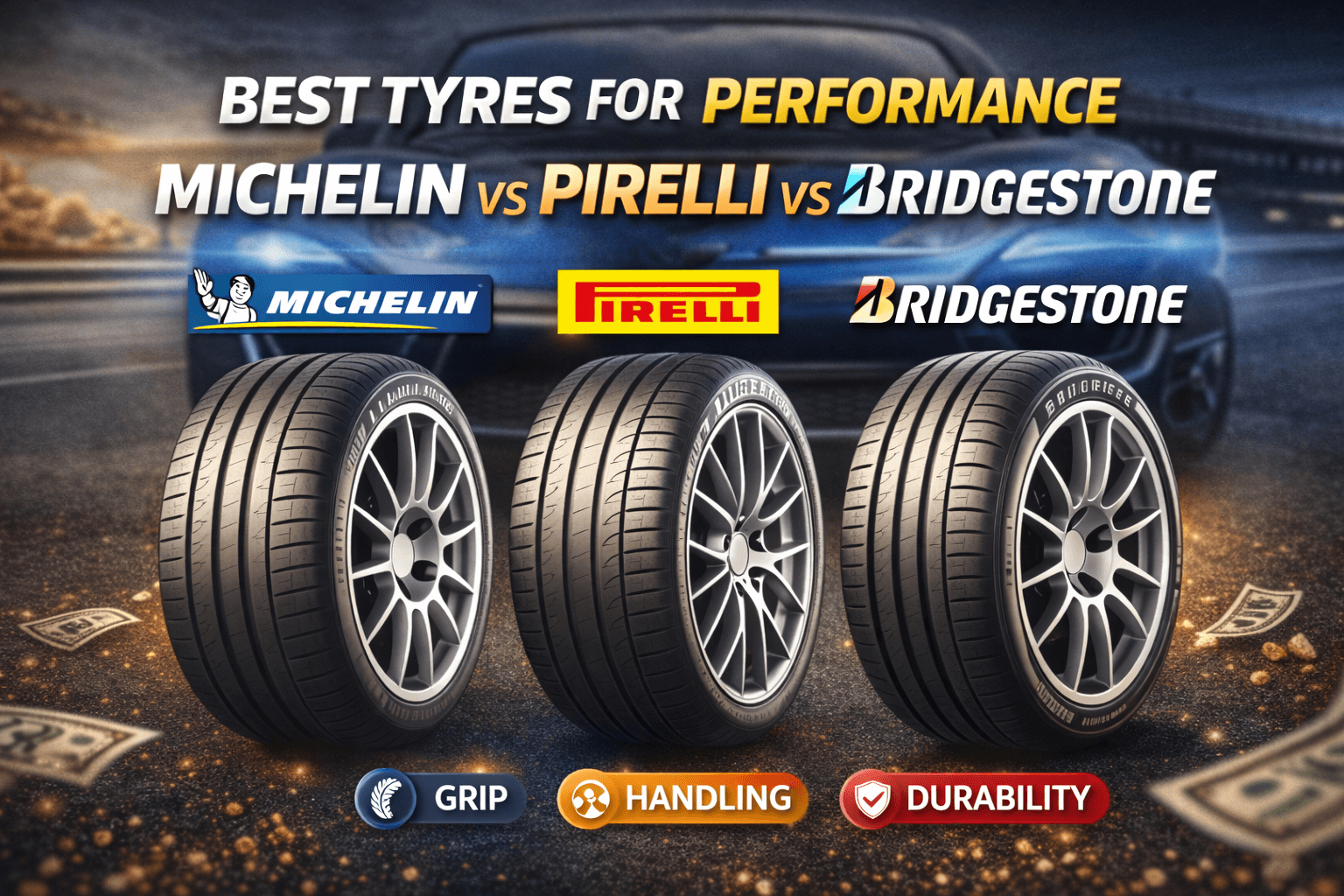 Best Tyres for Performance: Michelin vs Pirelli vs Bridgestone