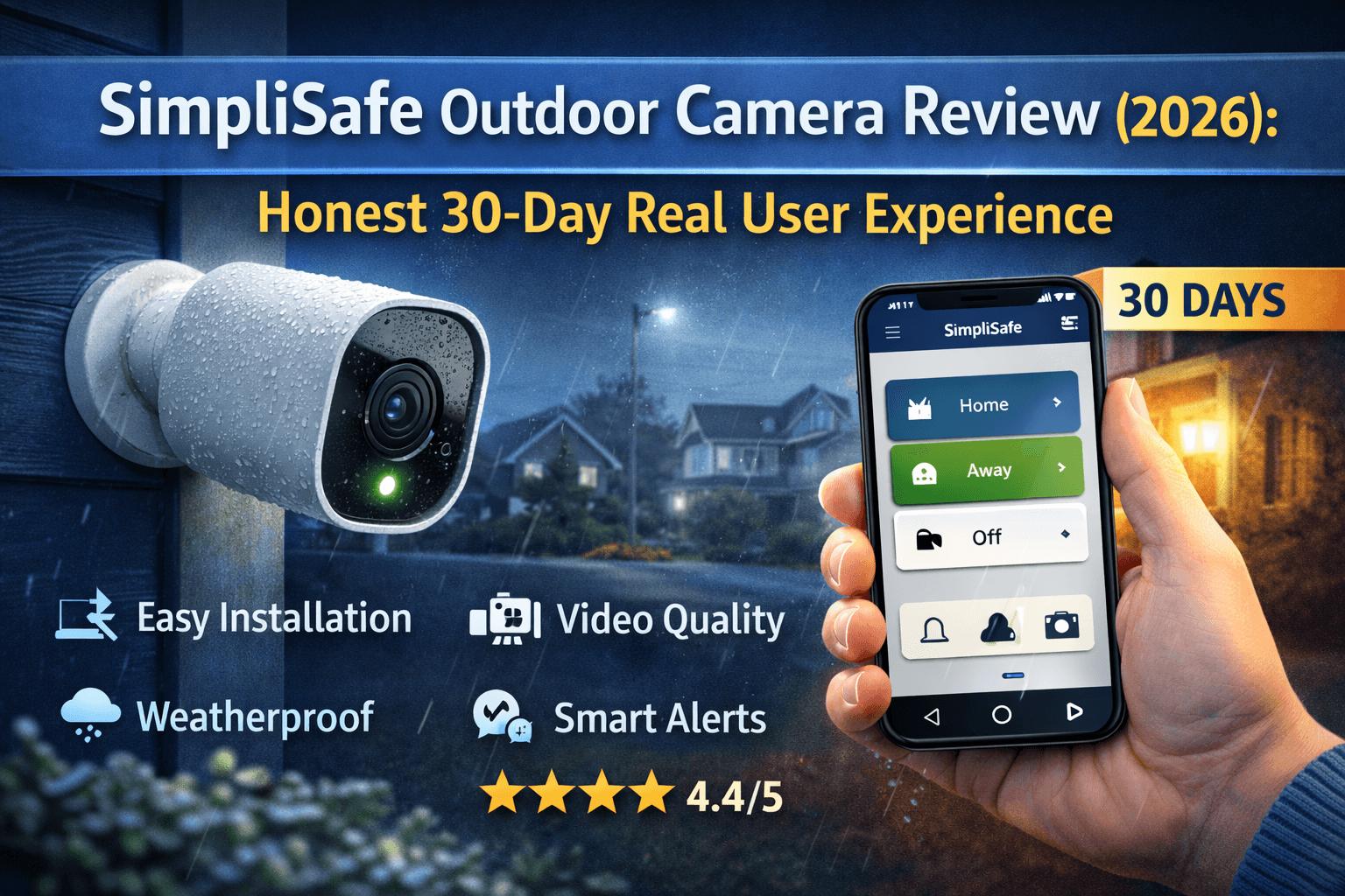 SimpliSafe Outdoor Camera Review (2026): Honest 30-Day Real User Experience
