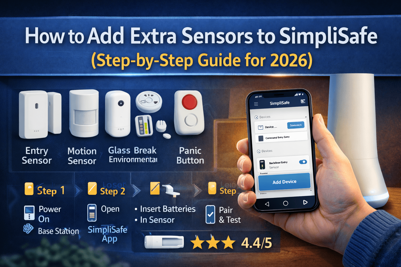 How to Add Extra Sensors to SimpliSafe (Step-by-Step Guide for 2026)