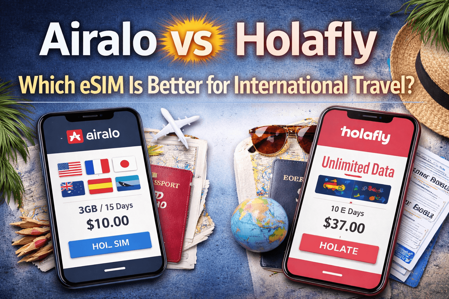 Airalo vs Holafly: Which eSIM Is Better for International Travel?