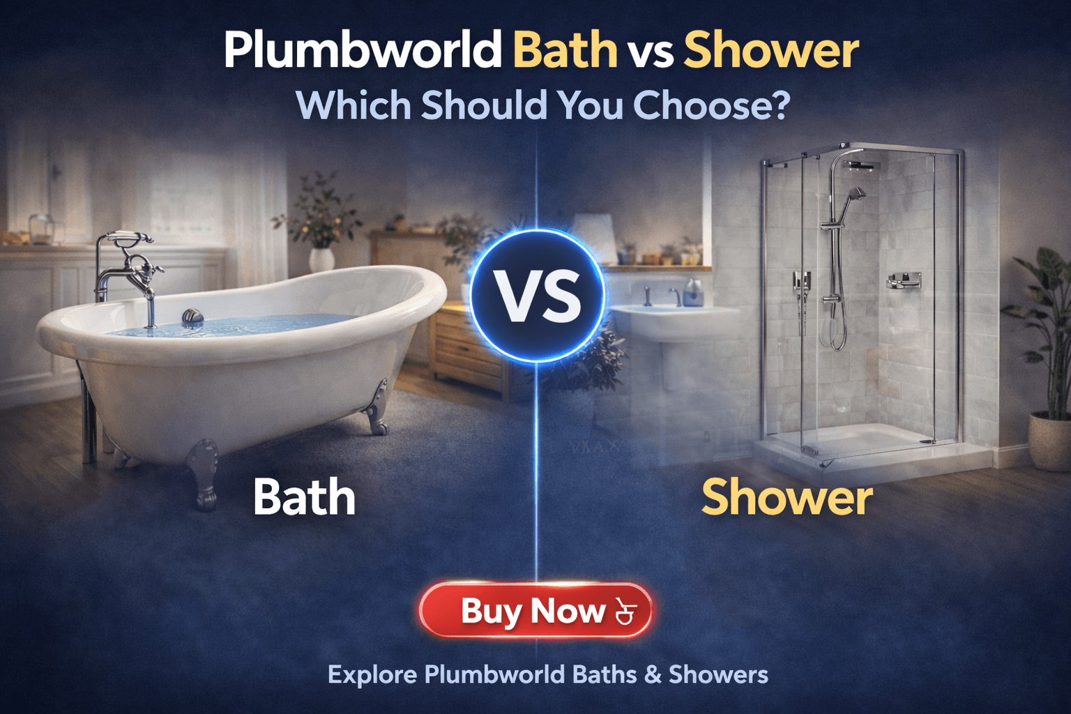 Plumbworld Bath vs Shower