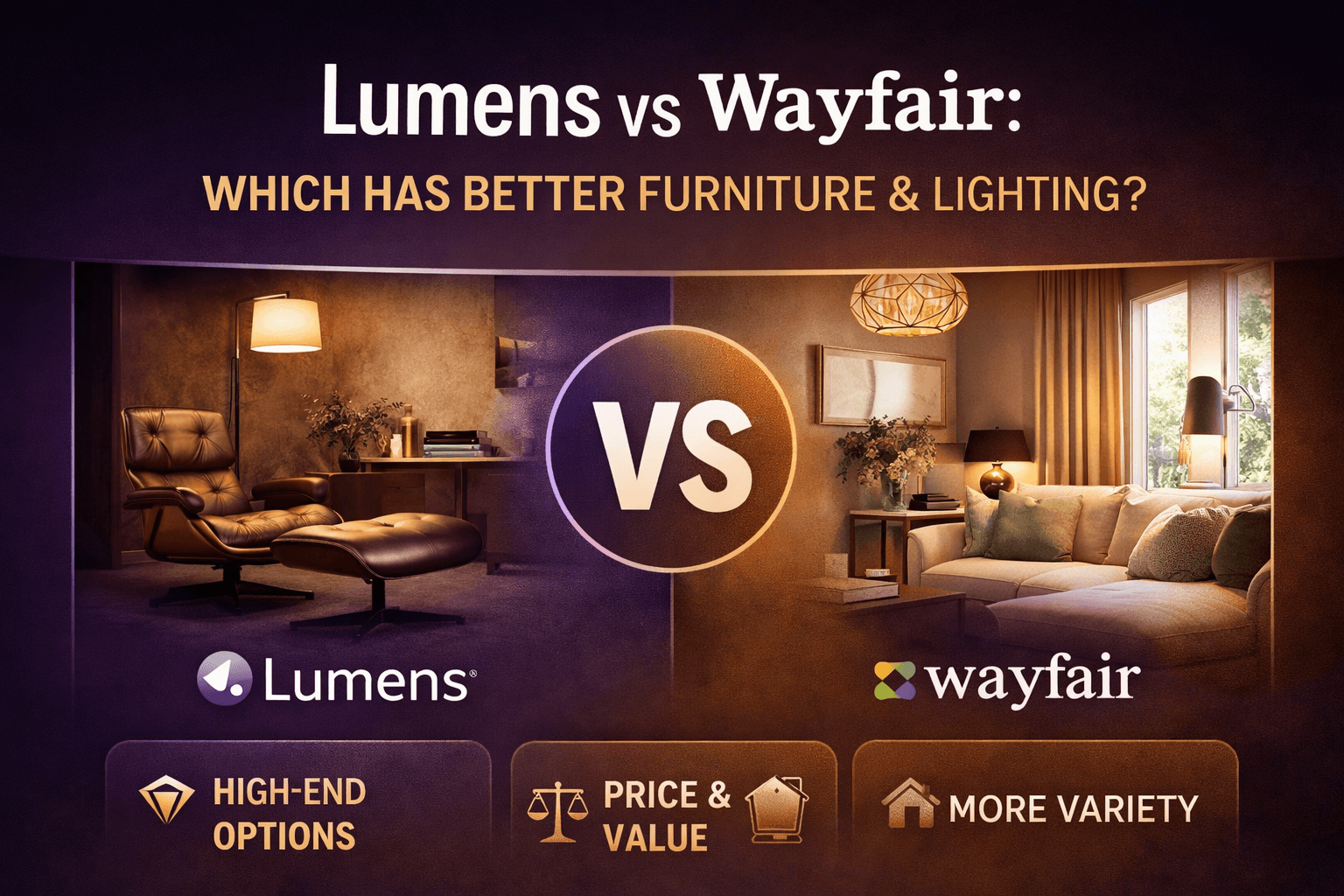 Lumens versus Wayfair Which Has Better Furniture & Lighting