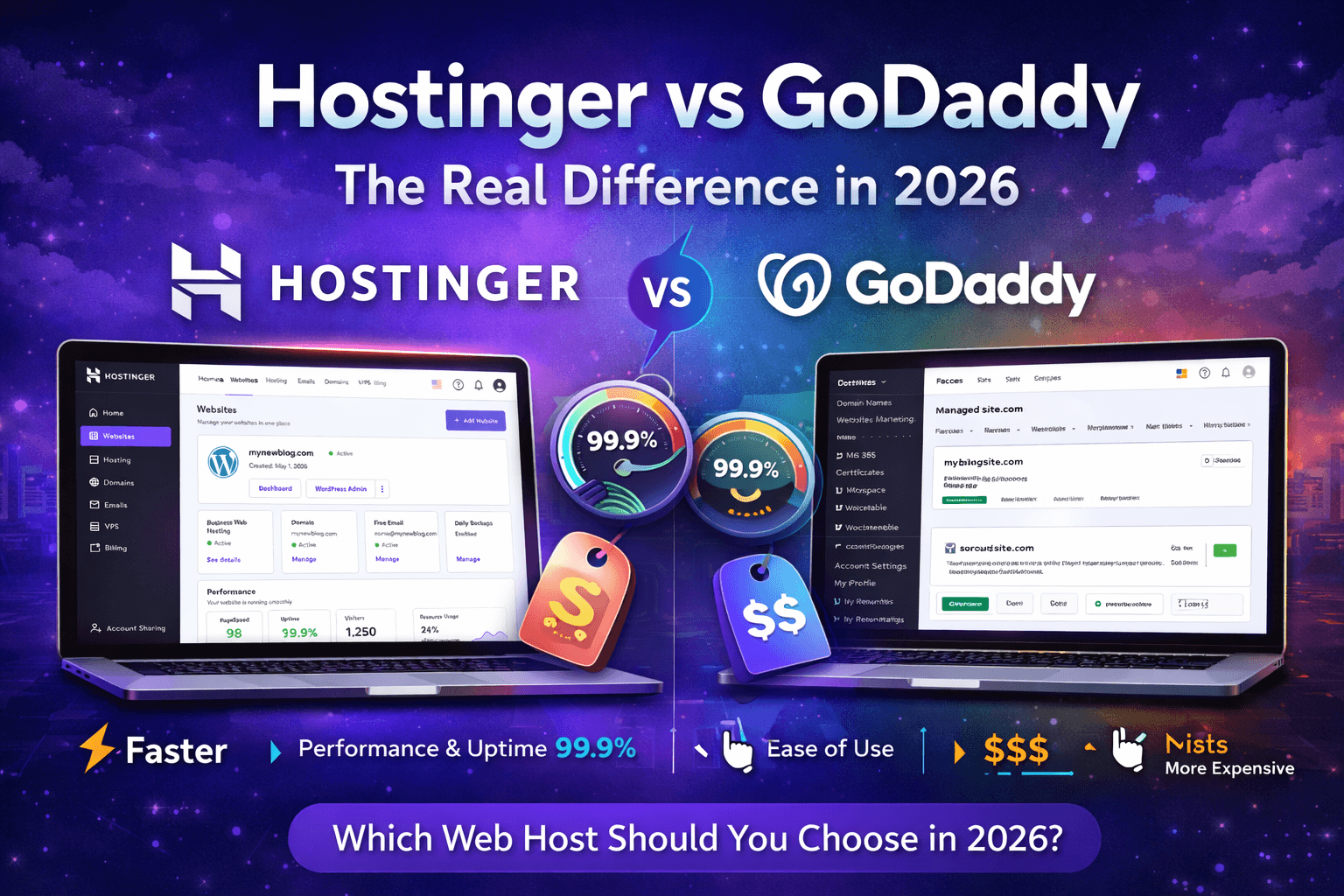 Hostinger vs GoDaddy: The Real Difference in 2026
