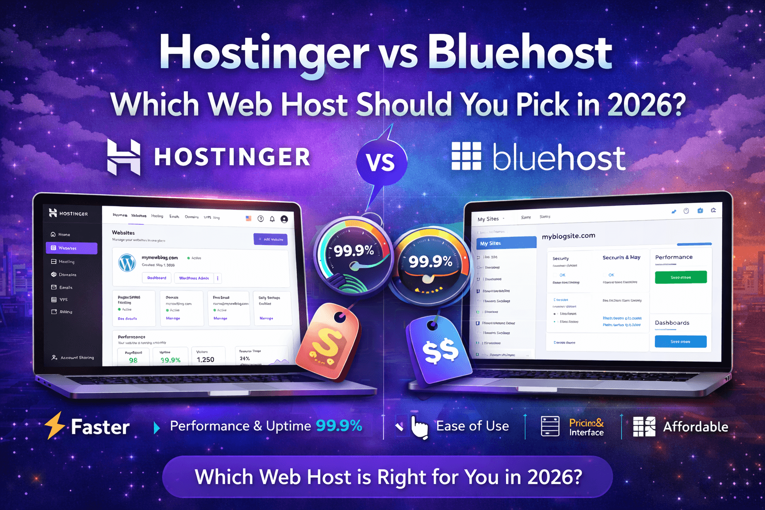 Hostinger vs Bluehost: Which Web Host Should You Pick in 2026?