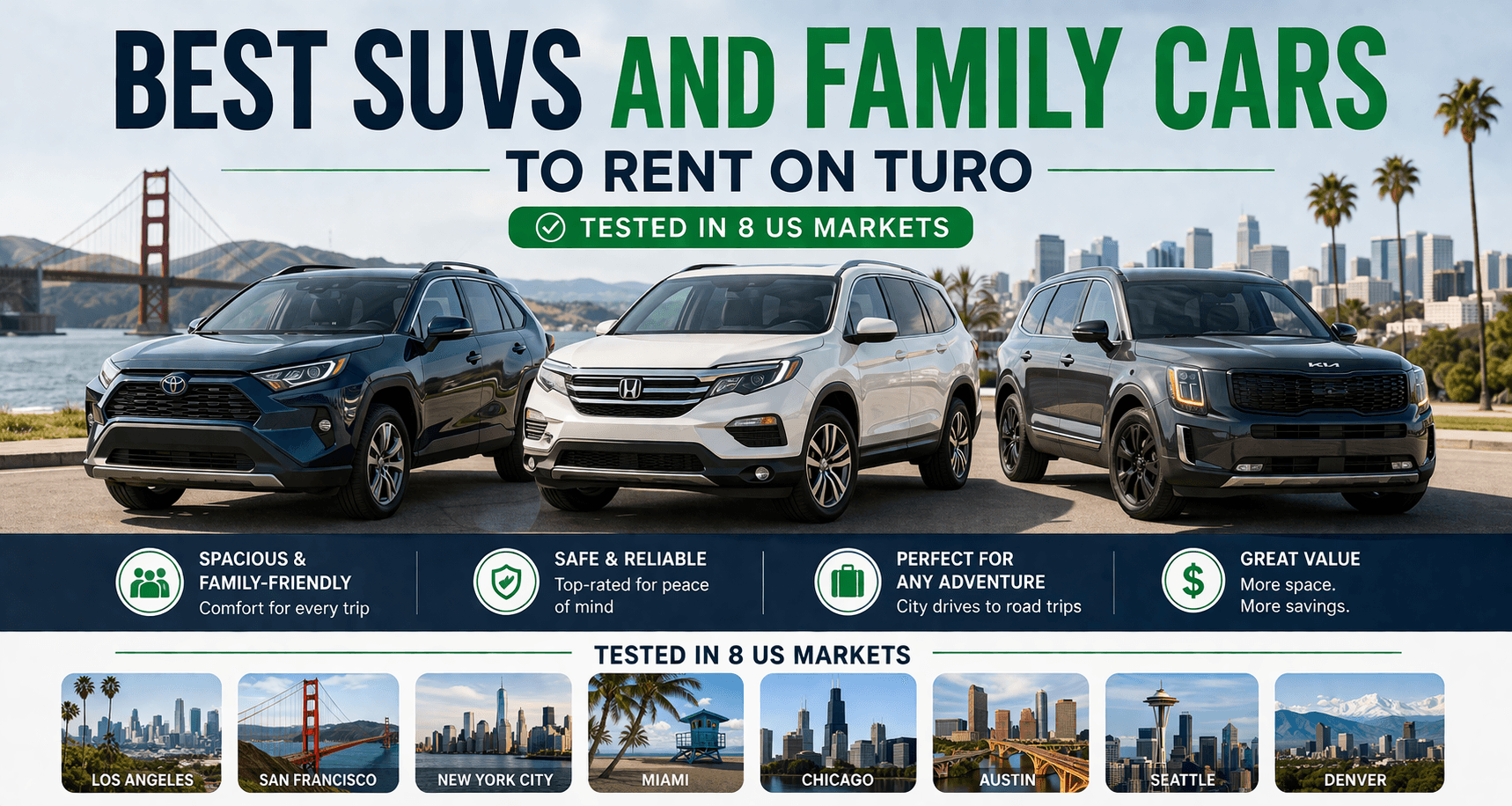 Best SUVs and Family Cars to Rent on Turo