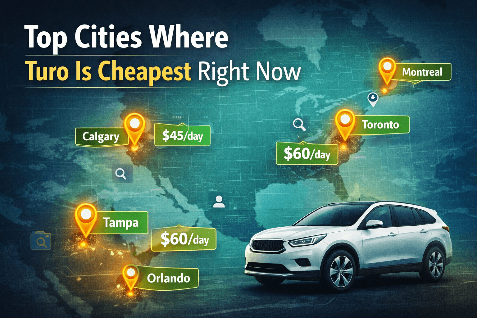 Top Cities Where Turo Is Cheapest Right Now (April 2026 Data)