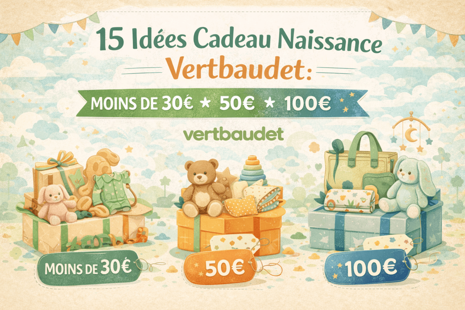 15 Idées Cadeau Naissance Vertbaudet