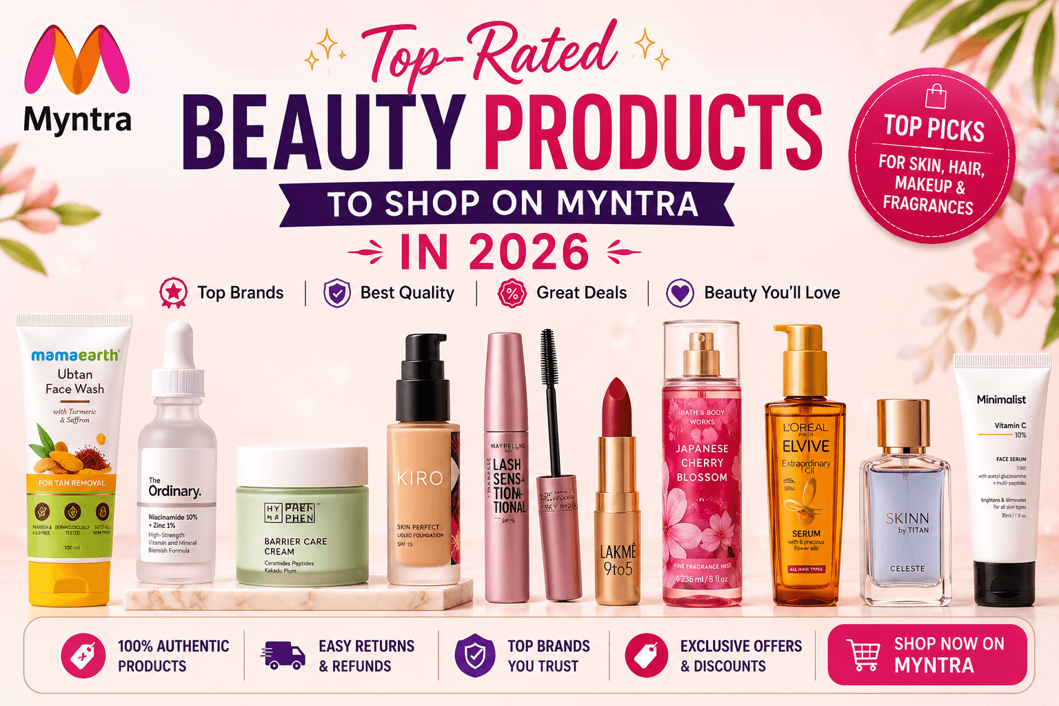Top-Rated Beauty Products to Shop on Myntra in 2026
