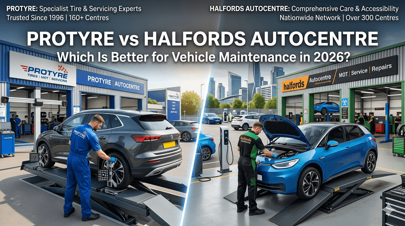 Protyre vs Halfords Autocentre: Which Is Better for Vehicle Maintenance in 2026?