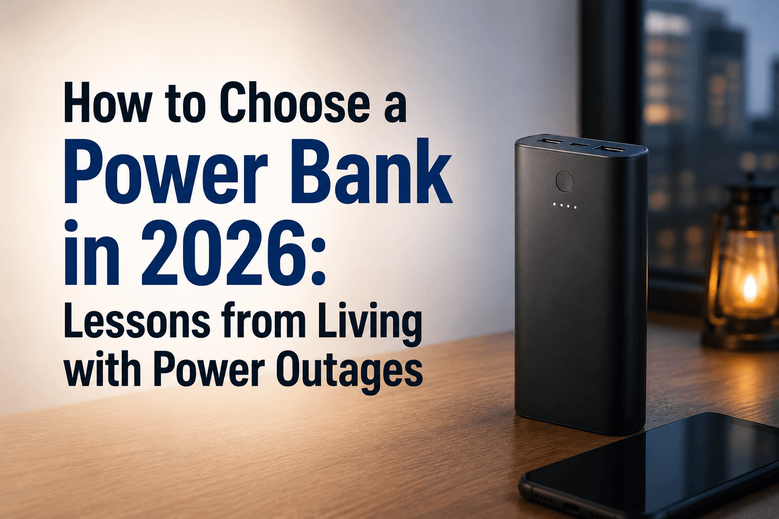 How to Choose a Power Bank in 2026: Lessons from Living with Power Outages