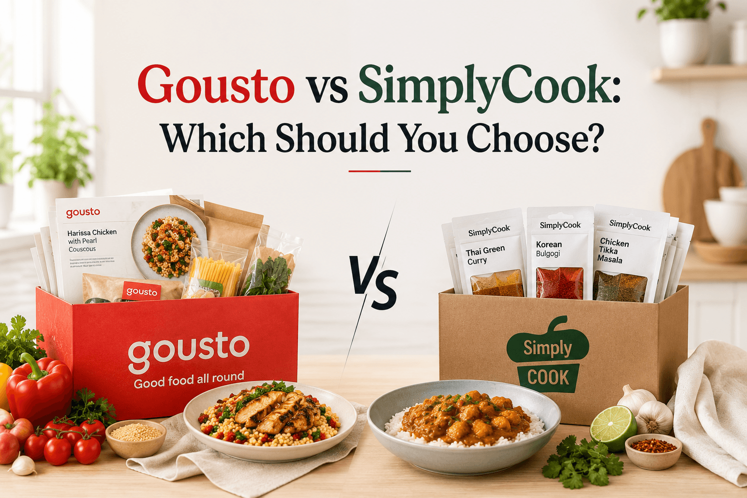 Gousto vs SimplyCook Which Should You Choose