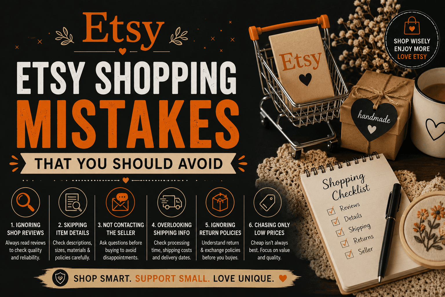 Etsy Shopping Mistakes That You Should Avoid