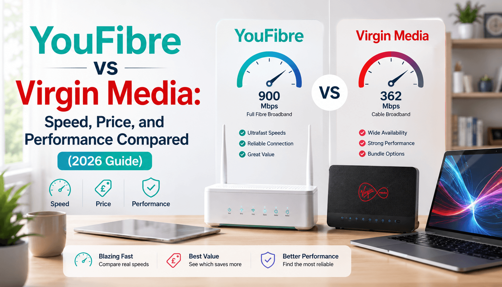 YouFibre vs Virgin Media: Speed, Price, and Performance Compared (2026 Guide)