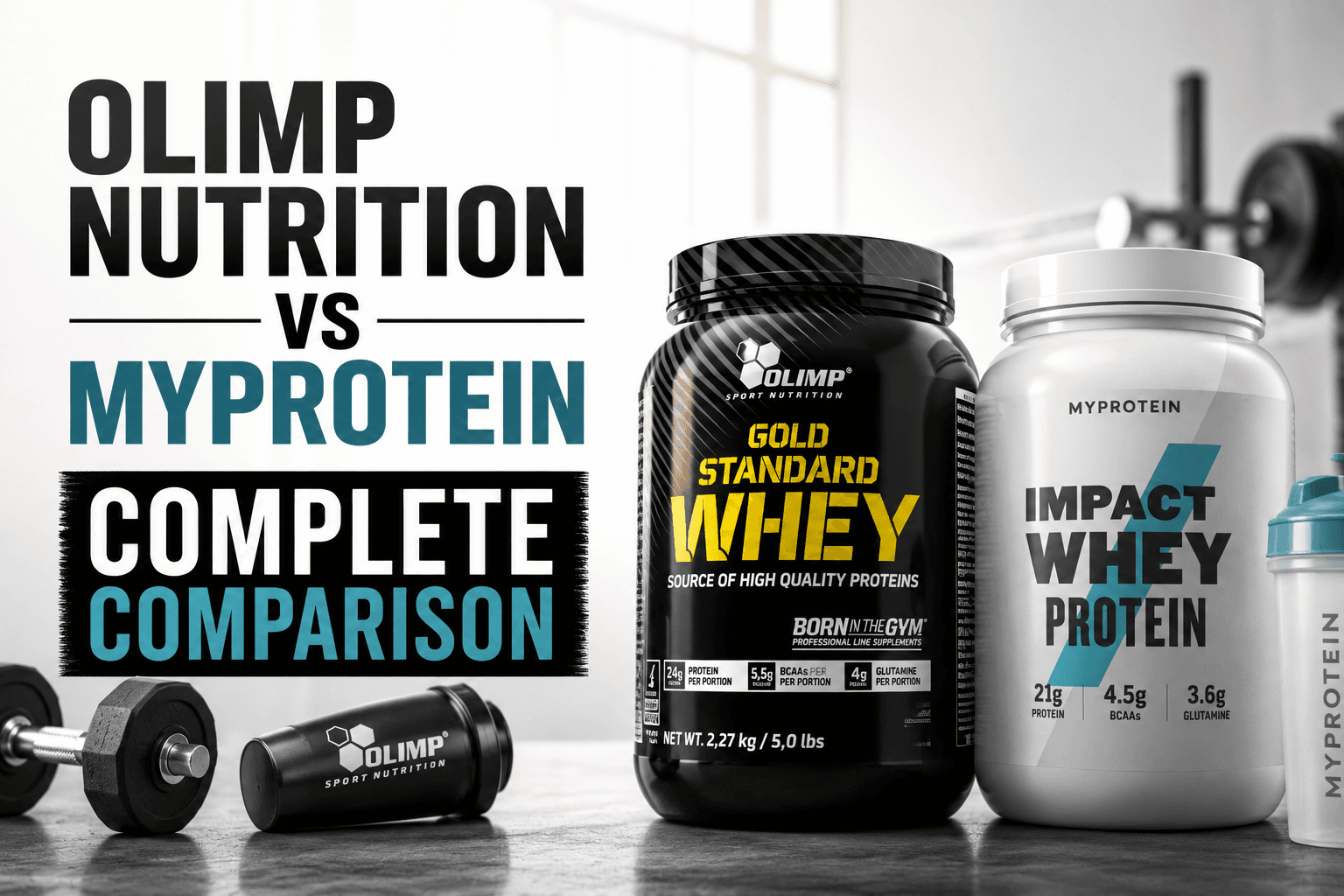 Olimp Nutrition vs MyProtein Complete Comparison