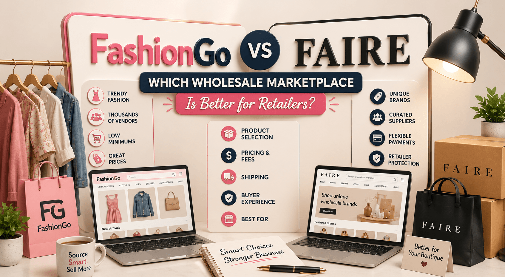 FashionGo Versus Faire Which Wholesale Marketplace Is Better For Retailers