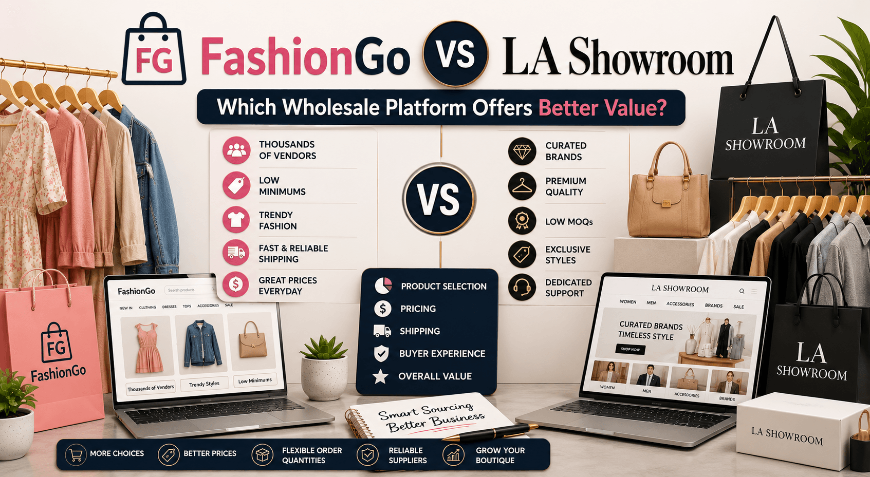FashionGo Versus LAShowroom Which Wholesale Platform Offers Better Value