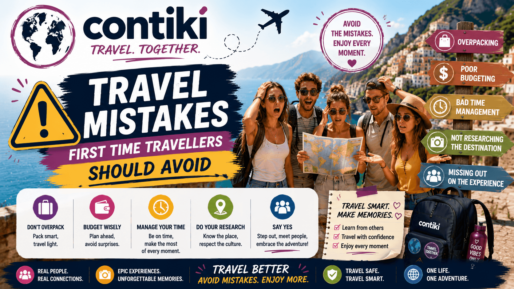Contiki Travel Mistakes First Time Travellers Should Avoid