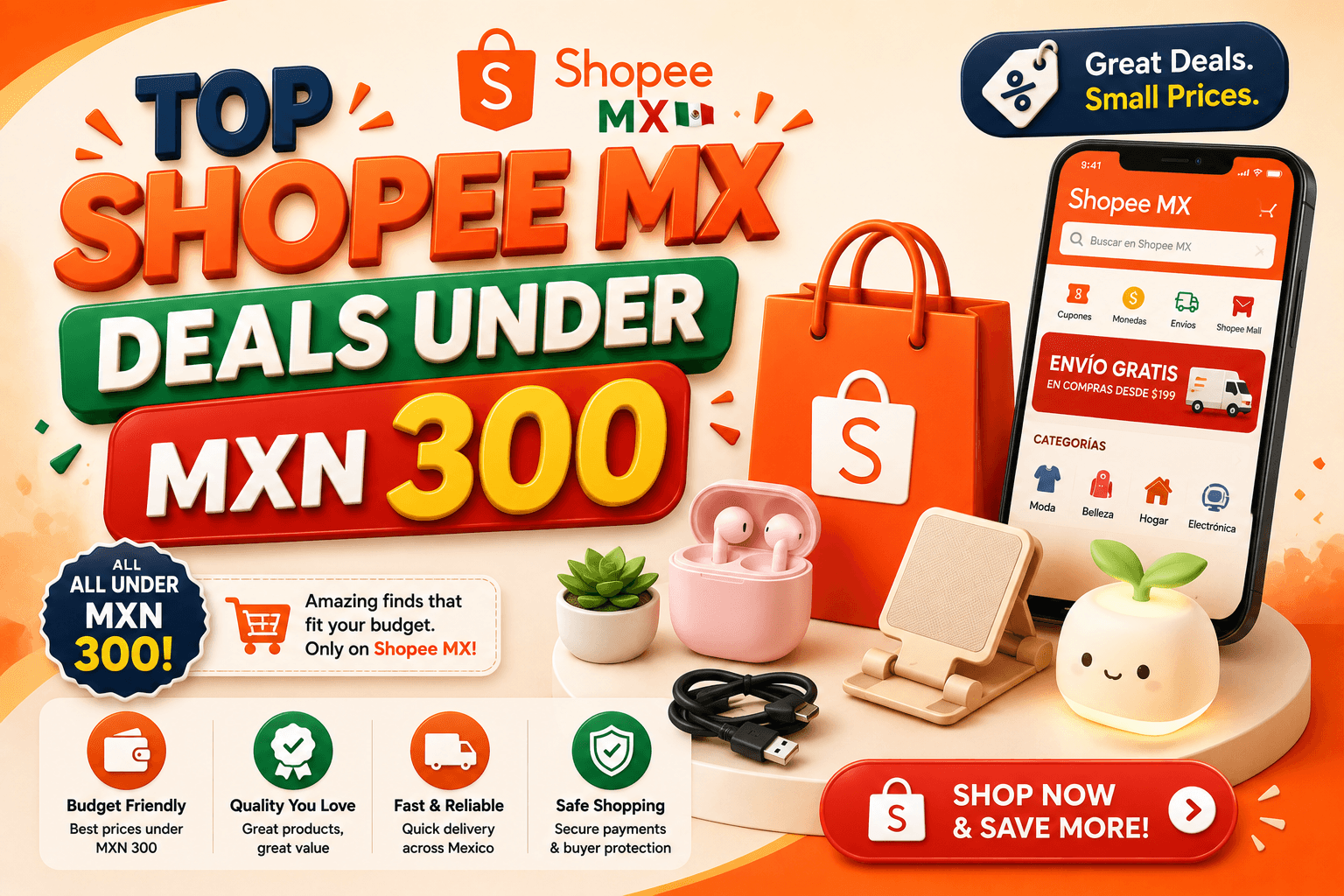 Top Shopee MX Deals Under MXN 300