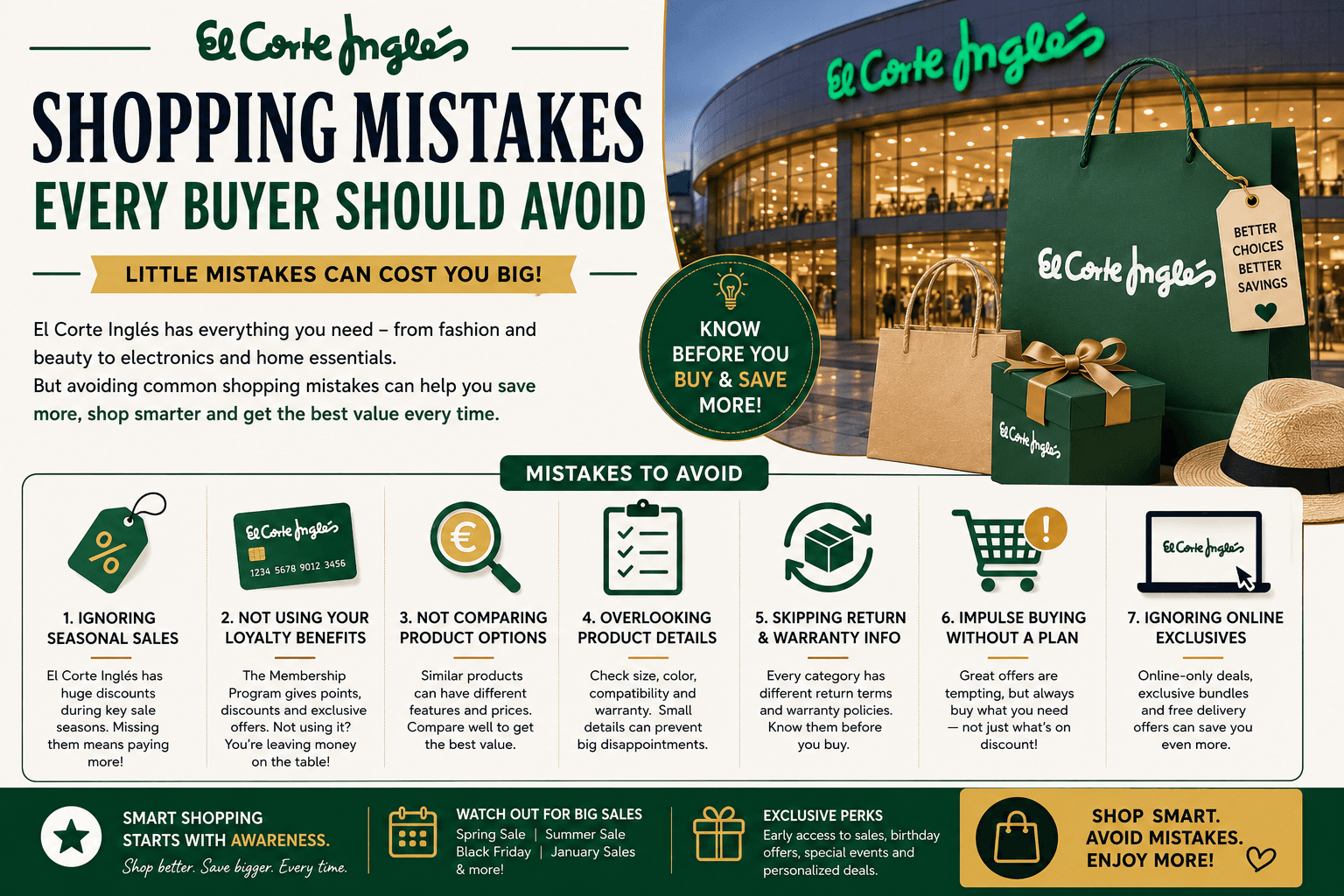 El Corte Ingles Shopping Mistakes Every Buyer Should Avoid
