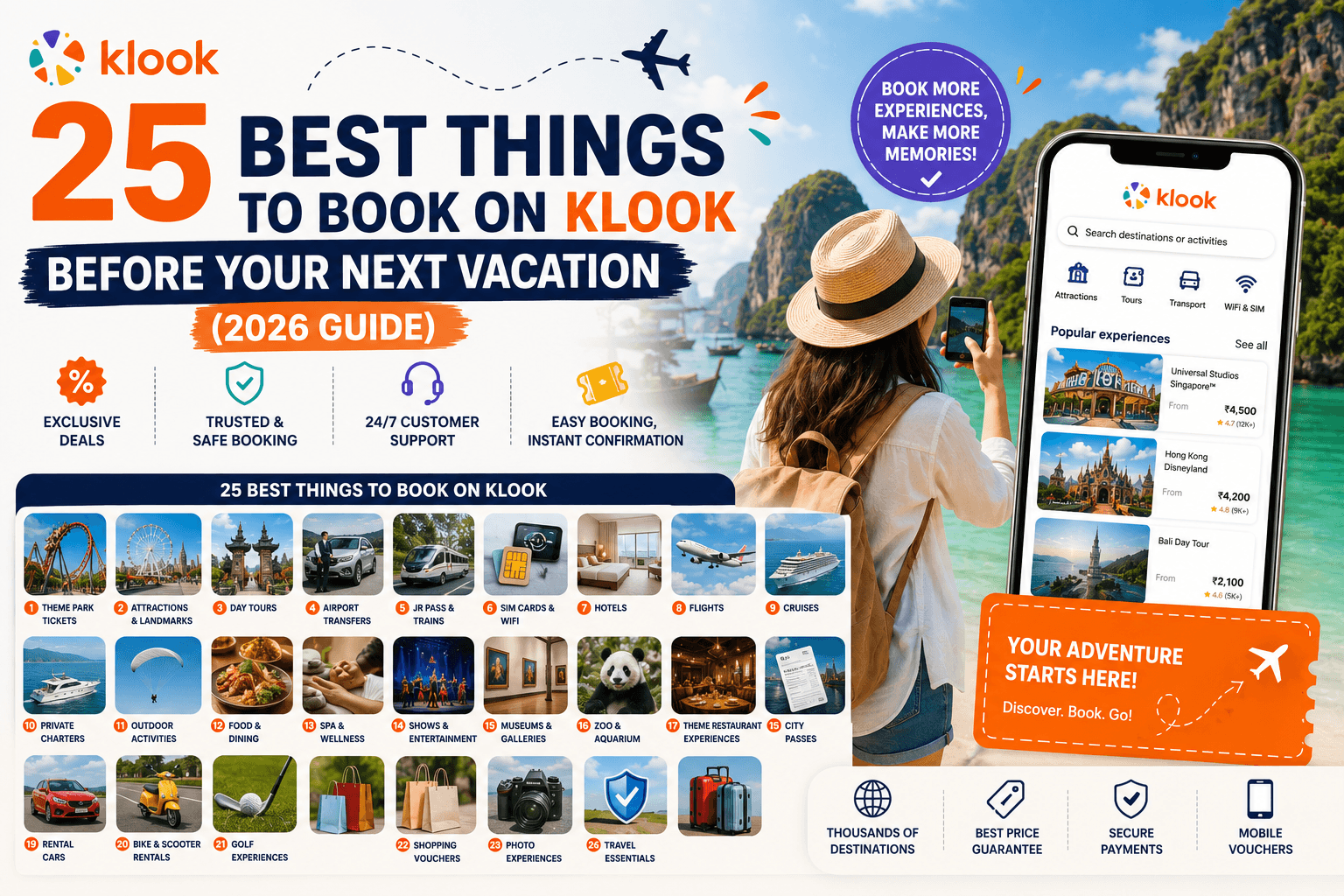 25 Best Things to Book on Klook Before Your Next Vacation (2026 Guide)