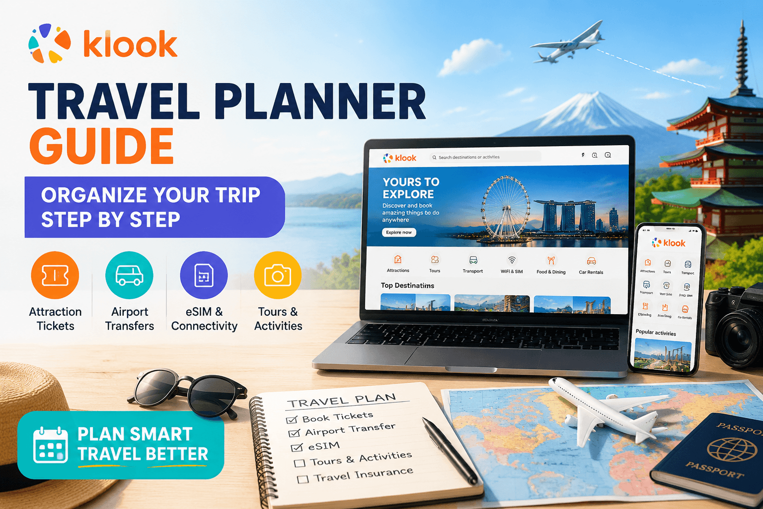 Klook Travel Planner Guide: Organize Your Trip Step by Step (2026 Guide)